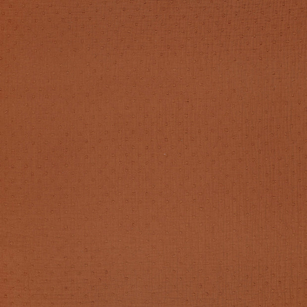 Mousseline stof Roodhout mat 