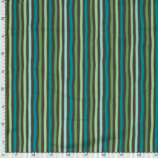 Jersey fabric Stripes Grey