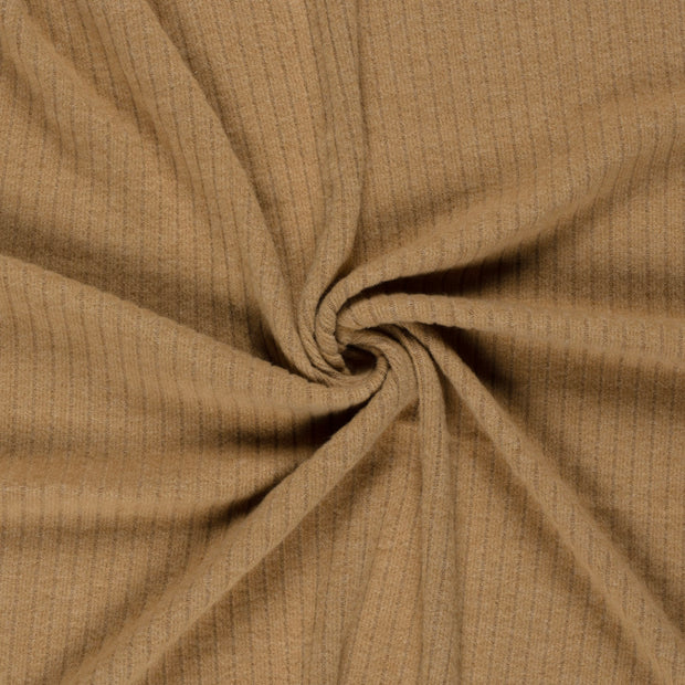 Poly Viscose Jersey fabric Camel 