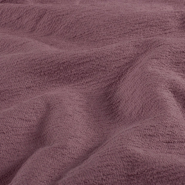 Terry Crêpe tissu Unicolore Mauve