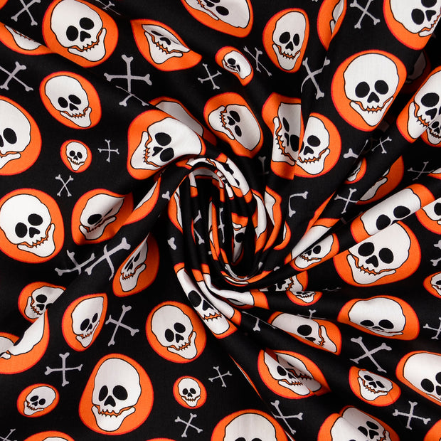  fabric Black printed 