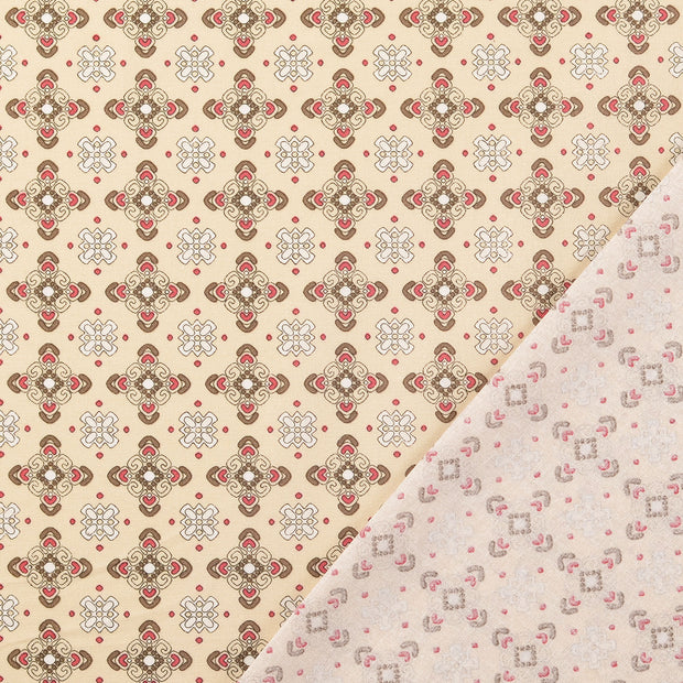 Cretonne tissu Beige 