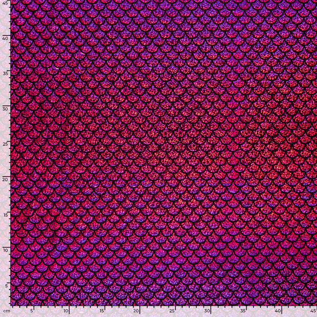 Lamé tela Sirena Fucsia