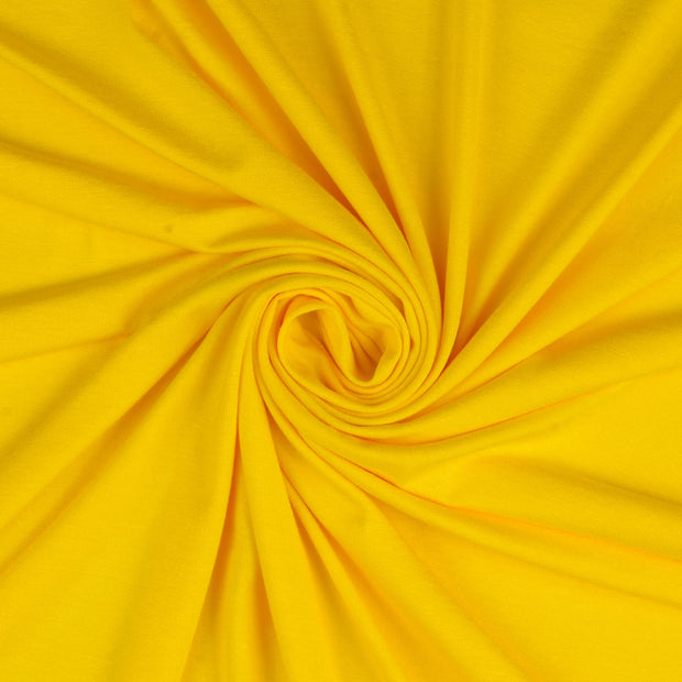 Viscose Jersey stof Geel 
