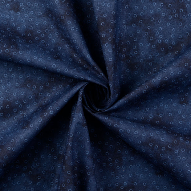 Cotton Poplin fabric Navy 