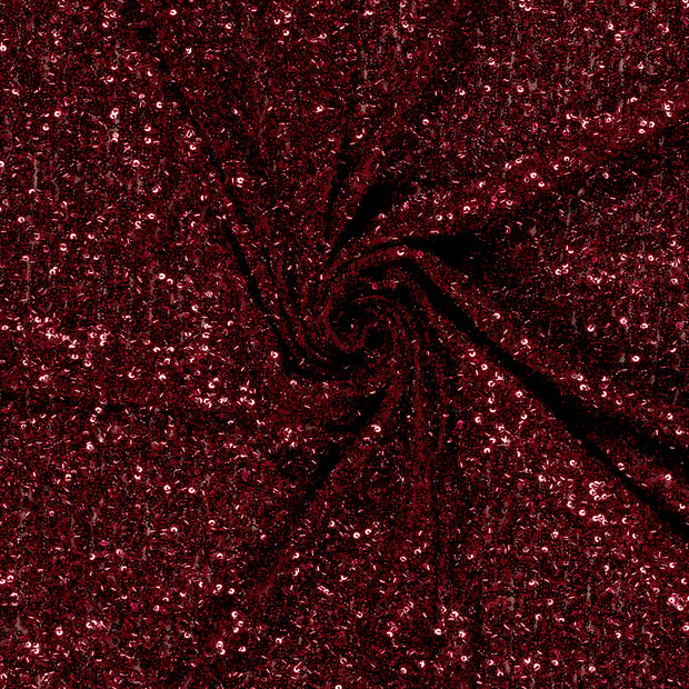 Mesh fabrik Rot Paillette 