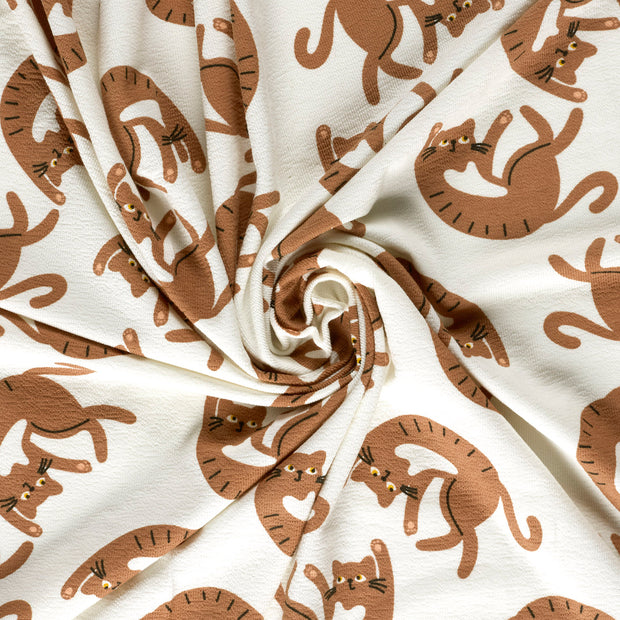 Terry Crepe fabric Off White 