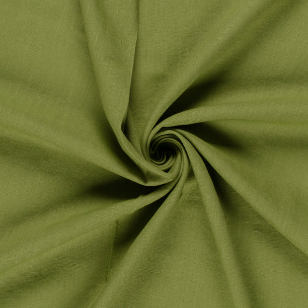 Ramie Lin tissu Vert Olive 