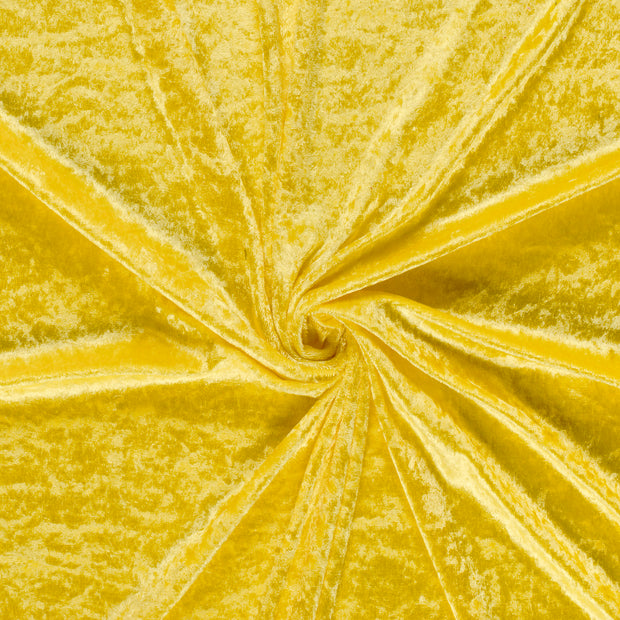Velours fabric Yellow crushed 