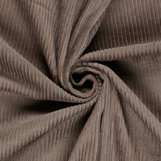 Corduroy 4.5w fabric Unicolour Brown Taupe