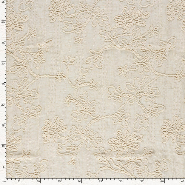  fabric Flowers Beige