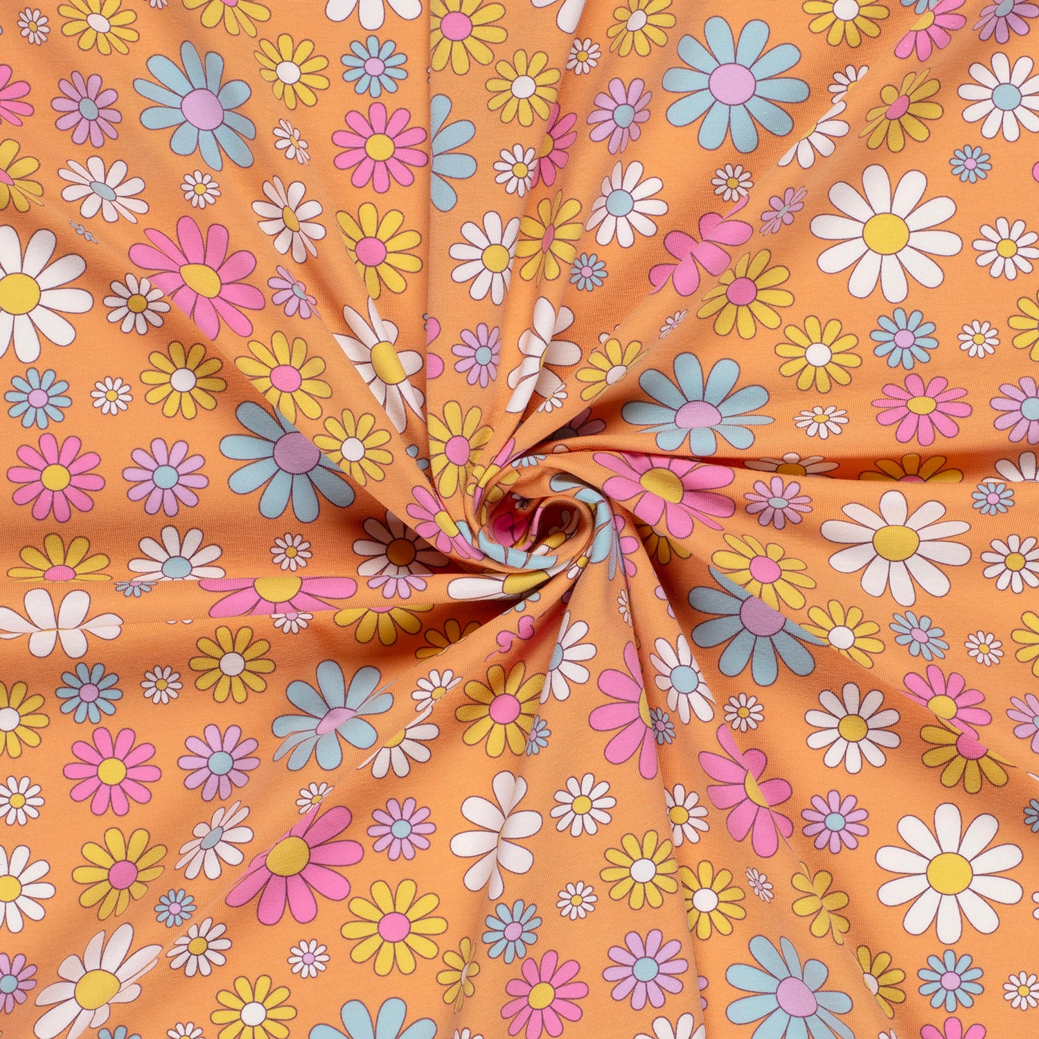 Orange jersey fabric deals