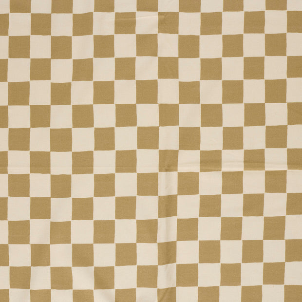 French Terry GOTS tissu Camel mat 