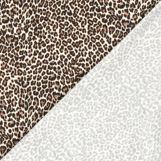 French Terry stof Luipaarden 