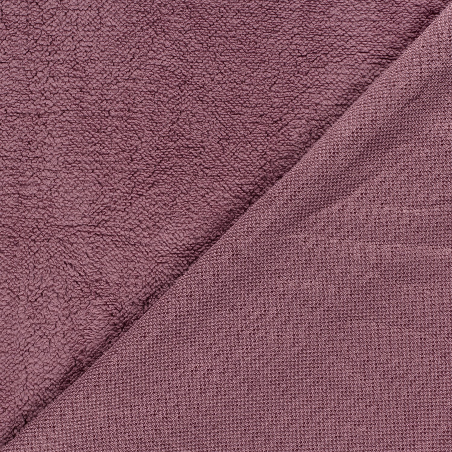 Sherpa Fleece fabric Unicolour Mauve | Wholesale fabrics