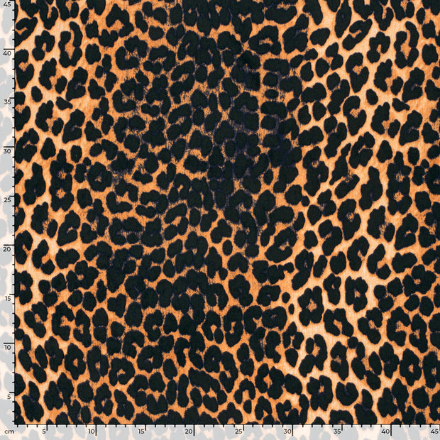 Satin Velvet fabrik Leoparden Ziegel