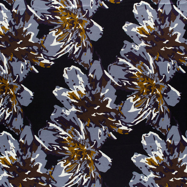Satin fabric Navy slightly shiny 