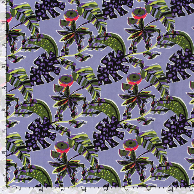 Polyester Bubble tissu Feuilles Vert Citron