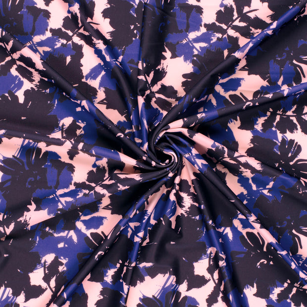 Swimwear Jersey UPF50 Recycled tissu Bleu Marine imprimé numérique 