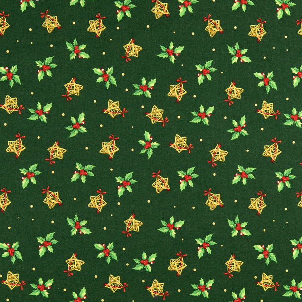  tela Navidad Verde