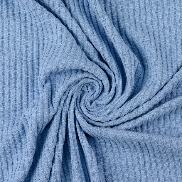 Heavy Knit tela Cielo azul 