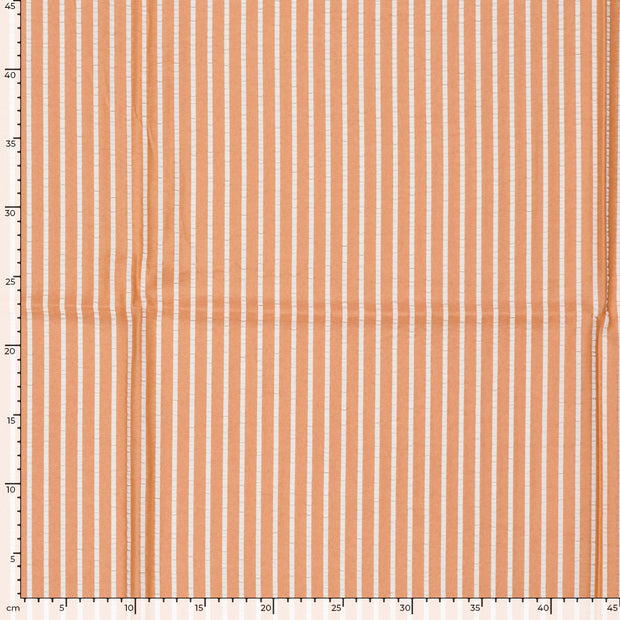 Seersucker fabrik Orange