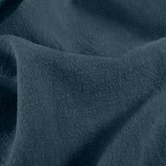 Lin délavé Unicolore Bleu acier