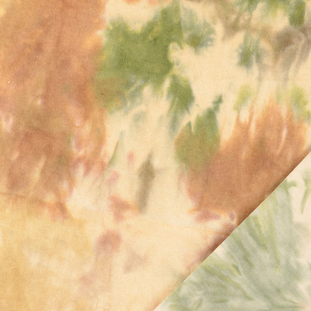 Rib Jersey stof Batik digitaal bedrukt 