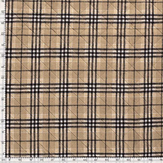 Jacquard tissu Carreaux matelassée 