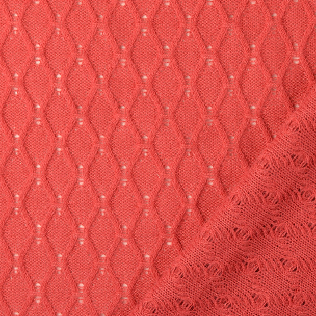 Woven Polyester tela Rojo teñido con hilo 