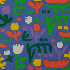 French Terry printed Flowers