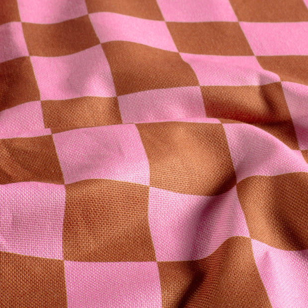 Panama fabric Checks Camel