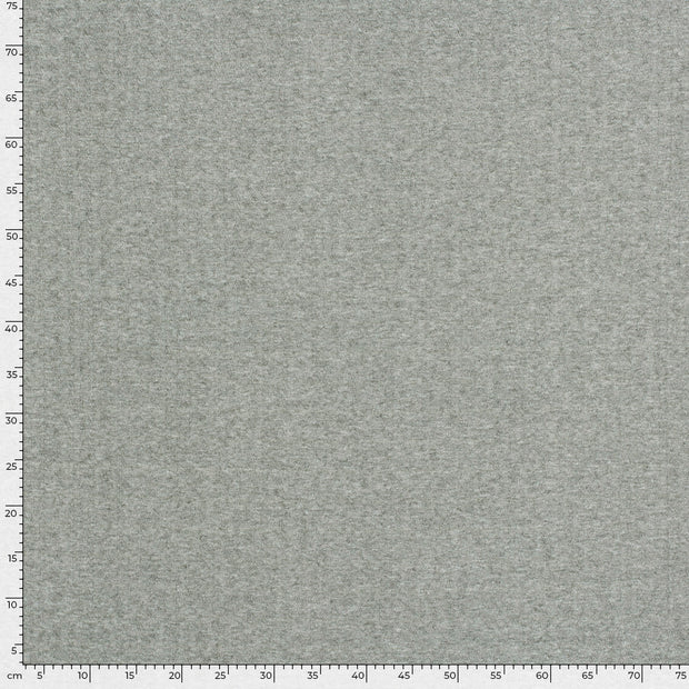 Rib Jersey fabric Melange Khaki Green