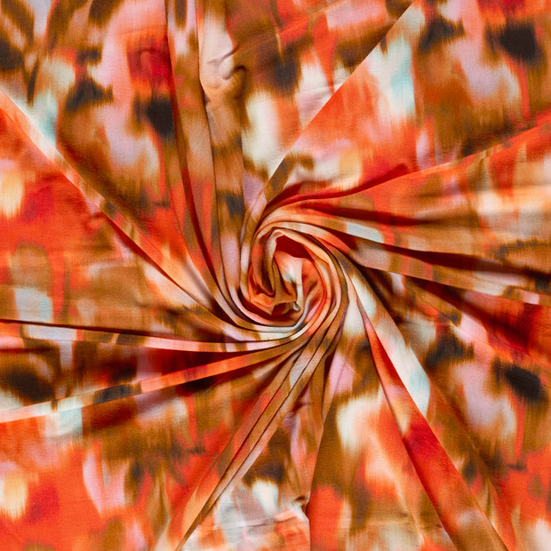 Viscose Jersey fabric Coral digital printed 