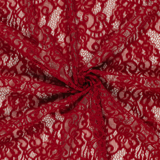 Chenille fabric Dark Red 