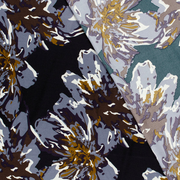 Satin fabric Abstract printed 