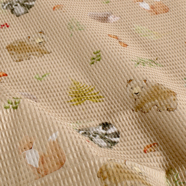 Waffelpiqué fabrik Beige