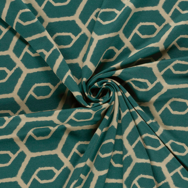 Punta di Roma tela Petróleo estampado 