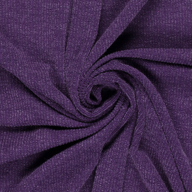 Rib Jersey fabric Melange Magenta