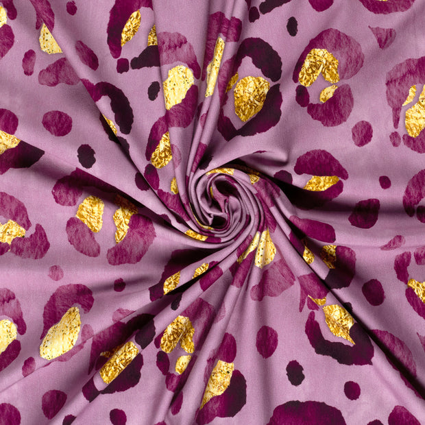 French Terry fabric Lila digital printed 