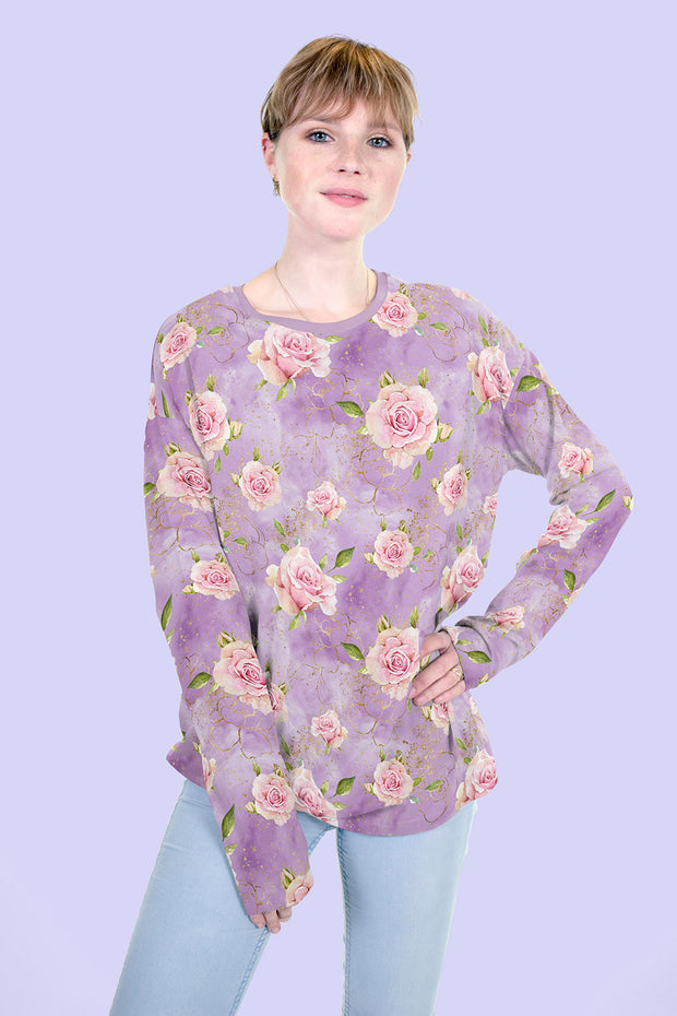 French Terry fabric Lila matte 