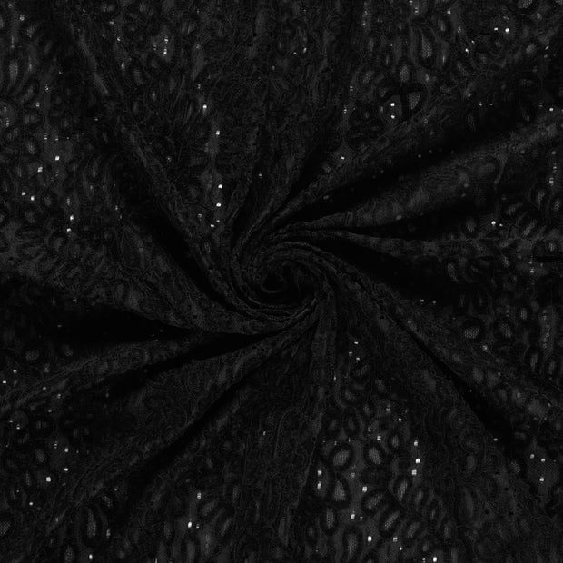 Chenille fabric Black 
