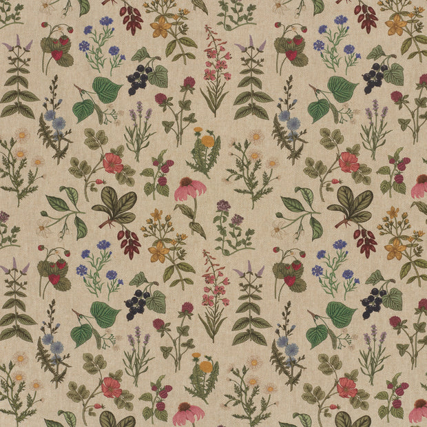 Aspect Lin tissu Multicolore mat 