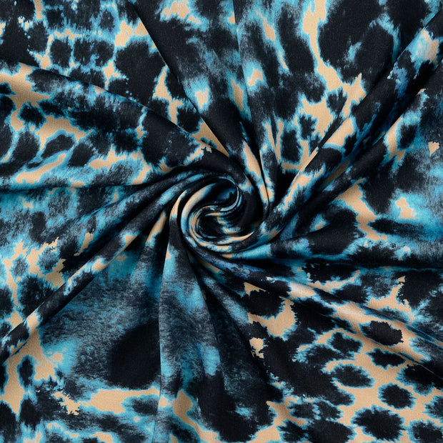 Viscose Satin tissu Turquoise 