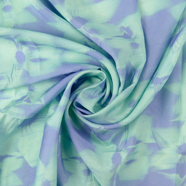 Viscose Poplin stof Turquoise 