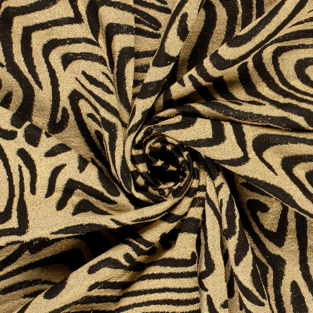 Jacquard fabric Abstract Gold