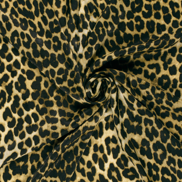 Satin Velvet fabrik Olivgrün bedruckt 