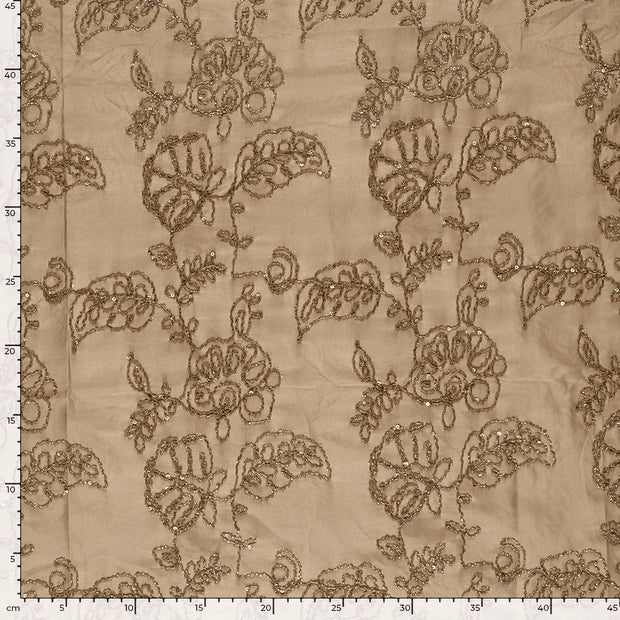 Woven Polyester fabric Flowers 