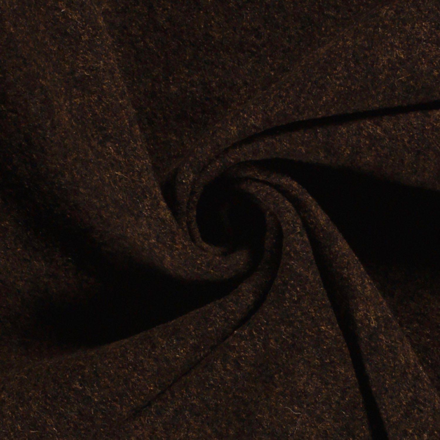 Wool Boucle fabric Unicolour Dark Brown | Wholesale fabrics