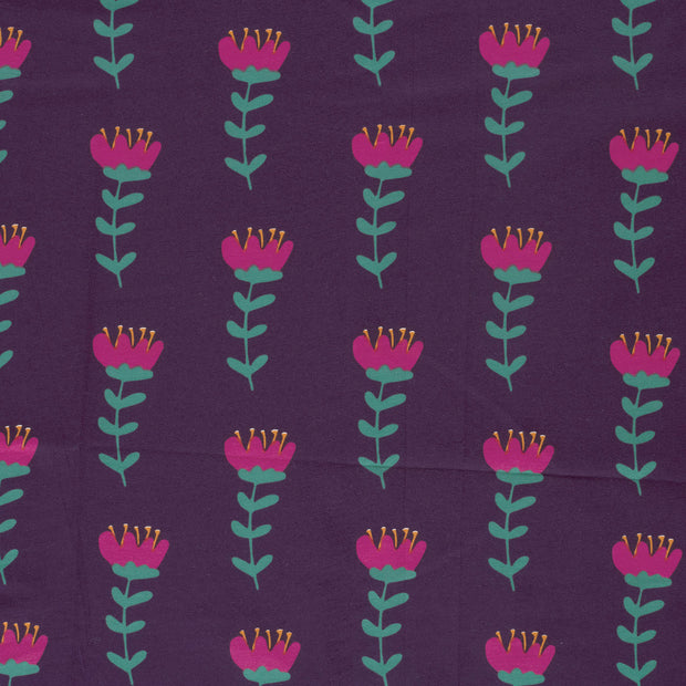 French Terry fabric Purple matte 